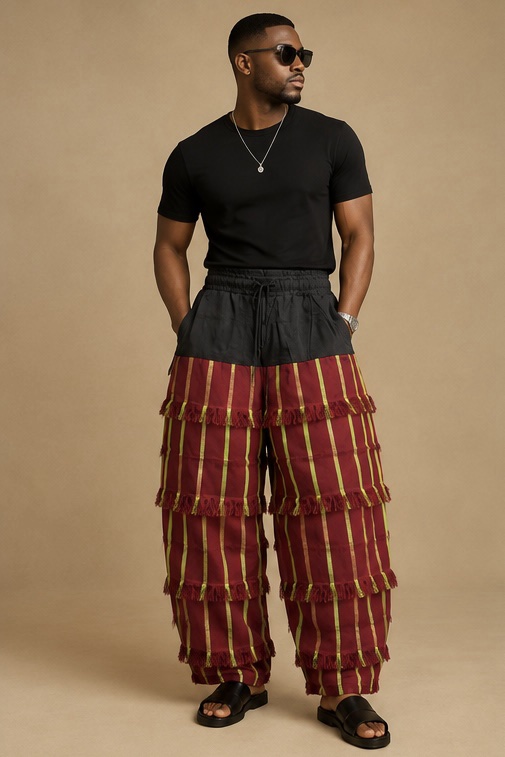 Aso Oke Barrel Pant