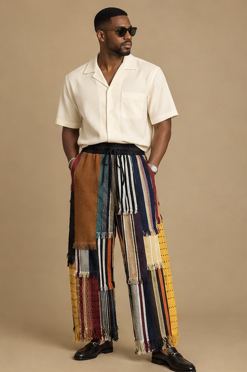 Aso Oke Barrel Pant