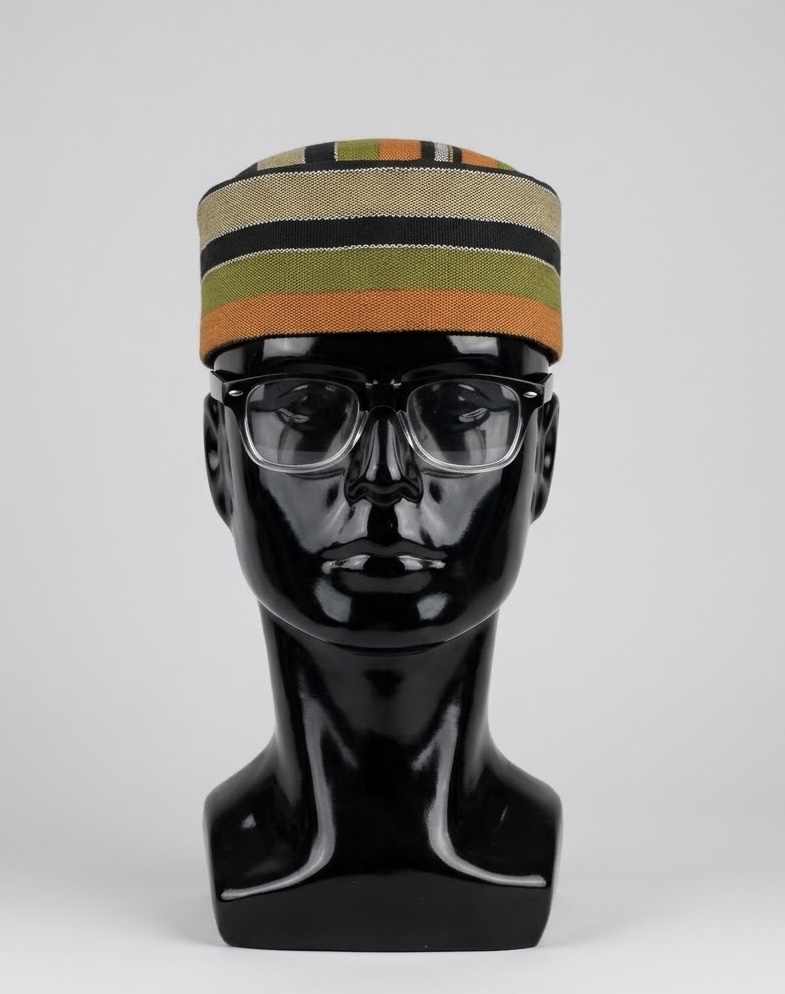 Aso oke Crown Cap